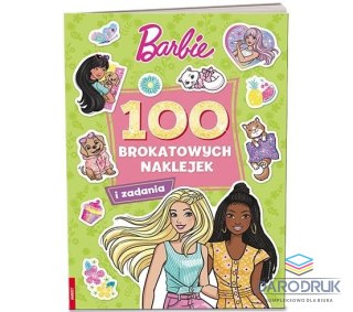 Ameet Książeczka edukacyjna Barbie™. 100 Brokatowych Naklejek Ameet (NB 1101)