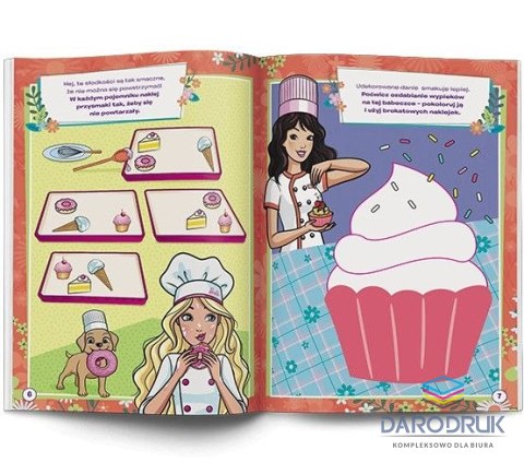 Ameet Książeczka edukacyjna Barbie™. 100 Brokatowych Naklejek Ameet (NB 1101)