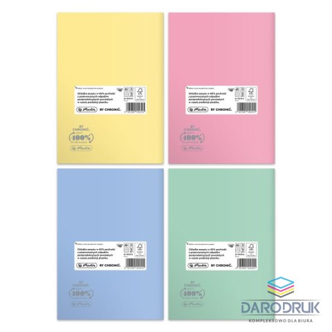 Herlitz Zeszyt A5 Pastel Colors Eco PP 9552514 60k. 70g linia Herlitz (400198107)