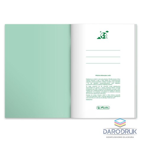 Herlitz Zeszyt A5 Pastel Colors Eco PP 9552514 60k. 70g linia Herlitz (400198107)