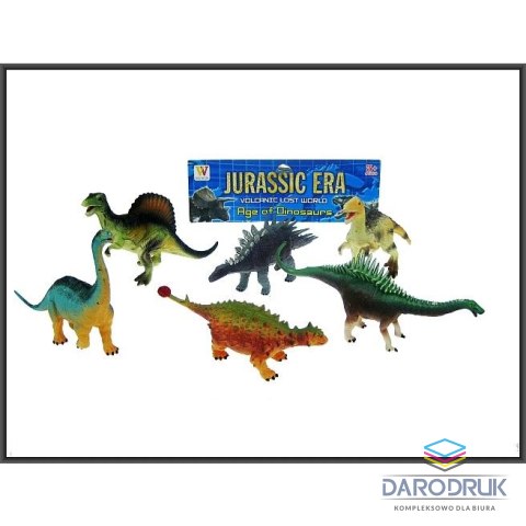 Hipo Figurka 15-17cm Dinozaur Dinozaury 6szt. Hipo (HHB02)