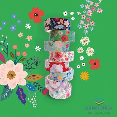 Interdruk Taśma ozdobna taśma samoprzylepna GARDEN 5M 15x5 [mm x m] mix Interdruk (5902277325884)