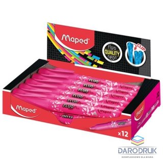 Maped Zakreślacz fluo peps różowy wkład różowy 1,0-5,0mm Maped (734036)