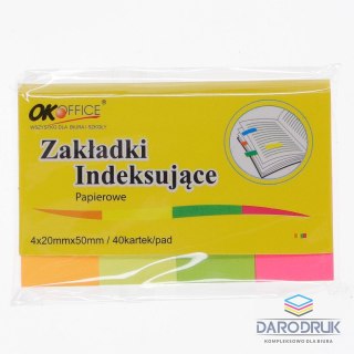 Okoffice Zakładki indeksujące 160k [mm:] 20x50 Okoffice (SDM-105)