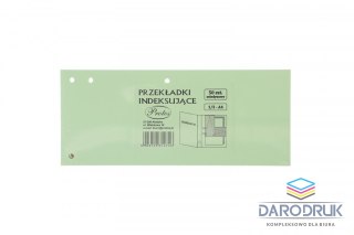 Protos Przekładka czysta indeksująca 1/3 A4 seledyn 160g 50k Protos