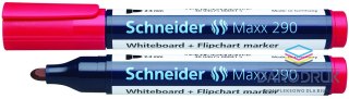 Schneider Marker suchościeralny Maxx 290 wkład czerwony 2,0-3,0mm okrągła końcówka Schneider (SR129002)