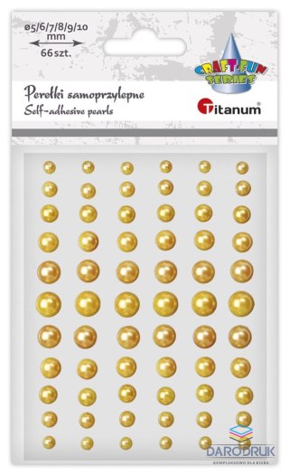 Titanum Kryształki Craft-Fun Series perełki złoty ciemny Titanum (24CY0394)