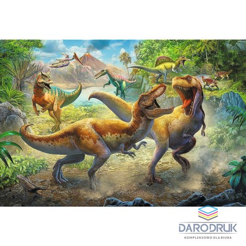 Trefl Puzzle walczące tyranozaury 160 el. Trefl (15360)