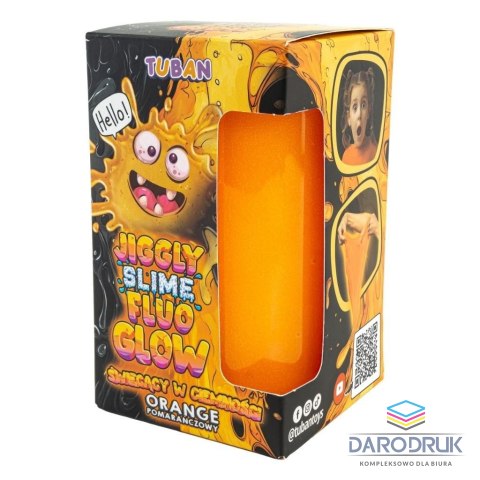 Tuban Glut Jiggly Slime Fluo Glow pomarańczowy Tuban