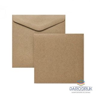Argo Kartka składana Baza do kartek karnet i koperta, Kraft ciemny beż, 5szt. [mm:] 145x145 Argo (283117)