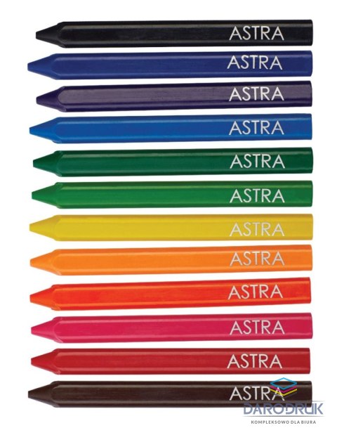 Astra Kredki świecowe 12 kol. Astra