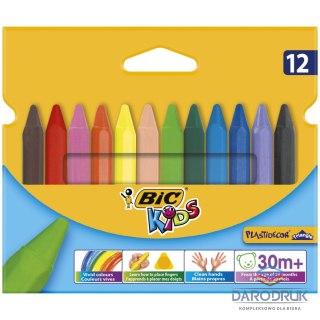 Bic Kids Kredki świecowe Plastidecor 12 kol 12 kol. Bic Kids (829773)