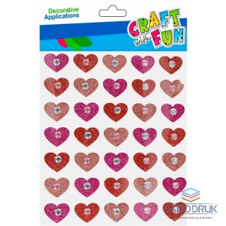 Craft with Fun Naklejka (nalepka) serca Craft with Fun (501869)