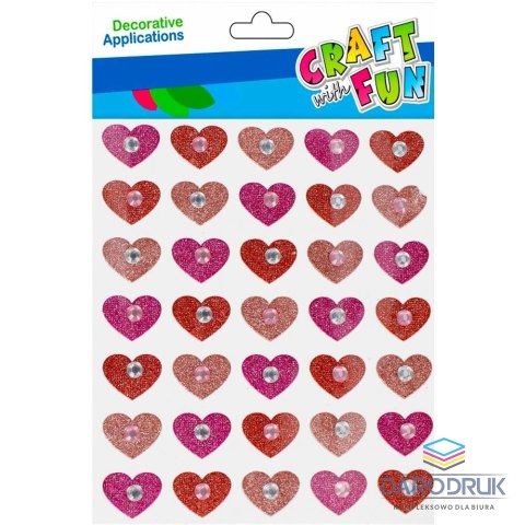 Craft with Fun Naklejka (nalepka) serca Craft with Fun (501869)