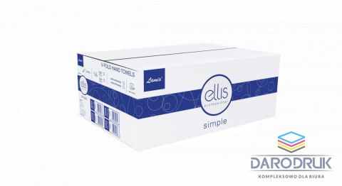 Ellis Ręcznik składany V Professional Simple biały 100% celuloza Ellis (2837)