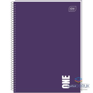Interdruk Kołozeszyt (kołonotatnik) A6 ONE COLOR 80# 80k. 70g krata Interdruk