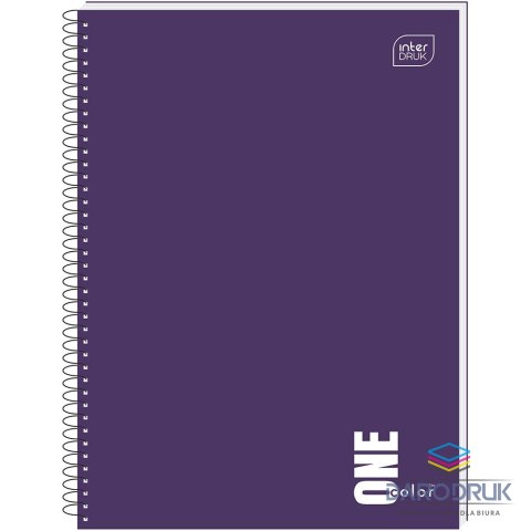 Interdruk Kołozeszyt (kołonotatnik) A6 ONE COLOR 80# 80k. 70g krata Interdruk