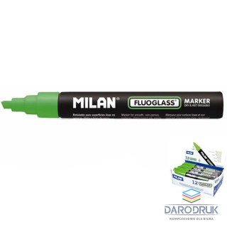Milan Marker specjalistyczny do szyb fluo wkład zielony 2,0-4,0mm ścięta końcówka Milan (591296012)
