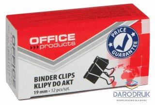 Office Products Klipy 19mm czarny Office Products (18091919-05)