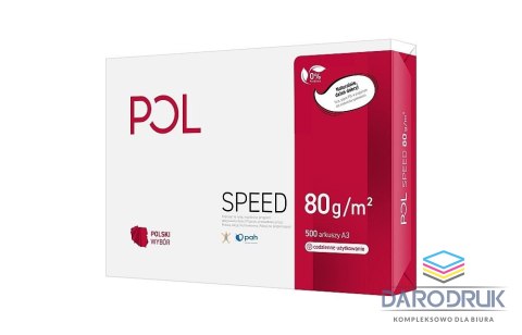Pol Papier ksero A3 speed biały 500k. 80g Pol