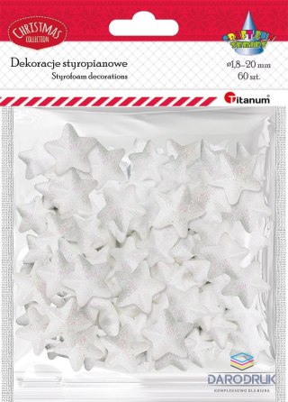 Titanum Ozdoba styropianowa Craft-Fun Series gwiazdki Titanum (23YX0326-3(white))