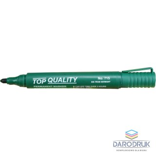 Top Quality Marker permanentny wkład zielony 2,0mm okrągła końcówka Top Quality (715)