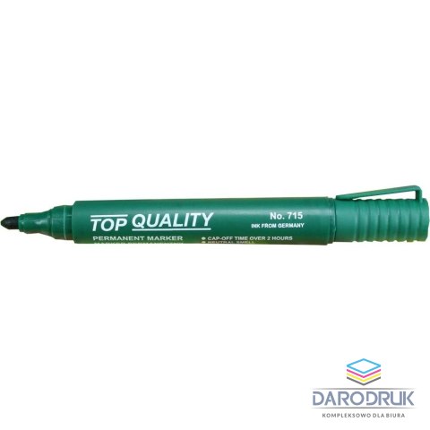 Top Quality Marker permanentny wkład zielony 2,0mm okrągła końcówka Top Quality (715)