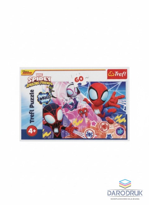 Trefl Puzzle Spidey Bohaterska przygoda 60 el. Trefl (17410)