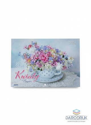 Avanti Kalendarz ścienny KWIATY wieloplanszowy 285mm x 410mm Avanti (KA-8)