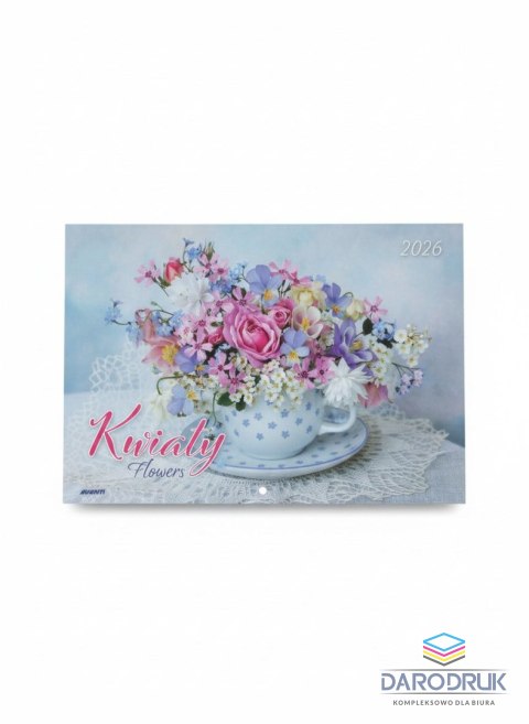 Avanti Kalendarz ścienny KWIATY wieloplanszowy 285mm x 410mm Avanti (KA-8)