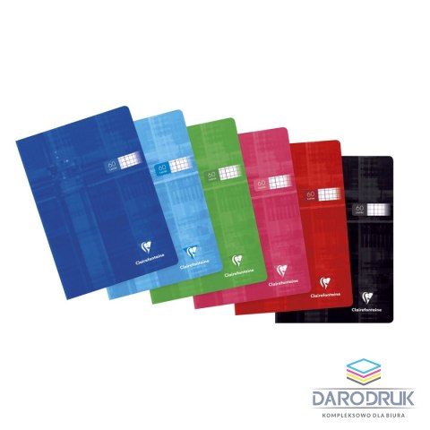 Clairefontaine Zeszyt A5 63552AMXC CF 60k. 90g krata Clairefontaine