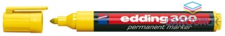 Edding Marker permanentny 300 wkład żółty 1,5-3,00mm okrągła końcówka Edding (300)