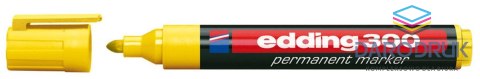 Edding Marker permanentny 300 wkład żółty 1,5-3,00mm okrągła końcówka Edding (300)
