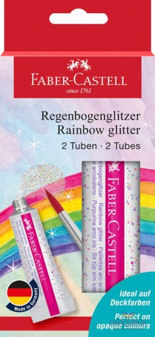 Faber Castell Brokat w żelu Rainbow kolor: mix 1 kolor. Faber Castell (125089 FC)