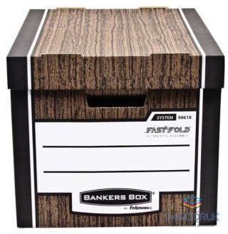 Fellowes Pudło archiwizacyjne A4 Woodgrain brązowy tektura [mm:] 325x258x 385 Fellowes (0061001)