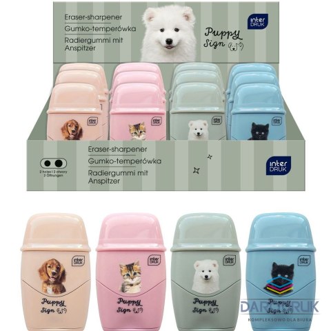 Interdruk Temperówka PUPPY SIGN podwójna mix Interdruk
