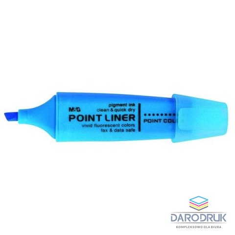 M&G Zakreślacz Point Liner AHM21572 M&G zapachowy ścięta końcówka 1-4 mm niebieski