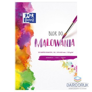 Oxford Blok artystyczny Oxford A3 120g 20k Oxford (400093196)