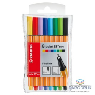Stabilo Cienkopisy Stabilo Point Mini 88 Etui 8 kolorów (688/08-1)