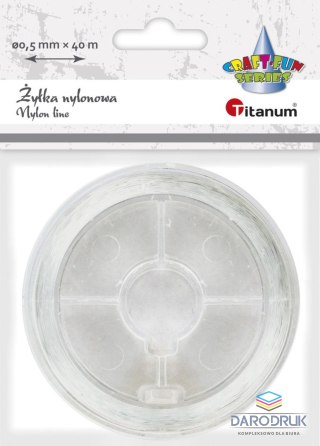 Titanum Żyłka ozdobna Craft-Fun Series 0,5 mm x 4 m przezroczysta Titanum (nylon)