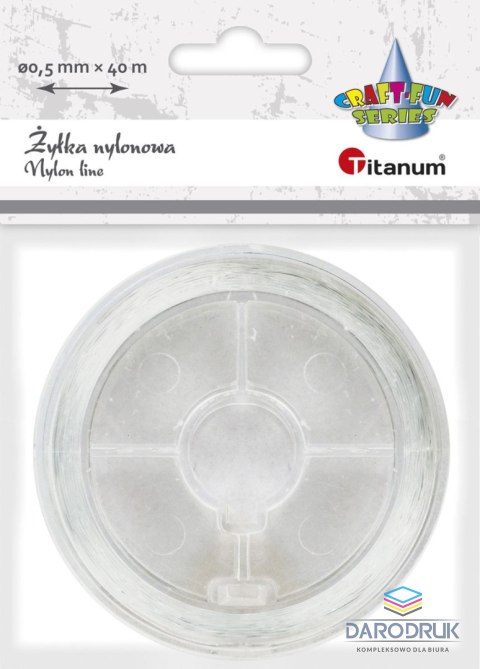Titanum Żyłka ozdobna Craft-Fun Series 0,5 mm x 4 m przezroczysta Titanum (nylon)