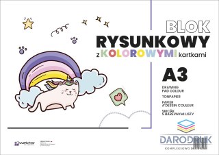 Wektor Blok rysunkowy A3 kolorowy 80g 20k Wektor