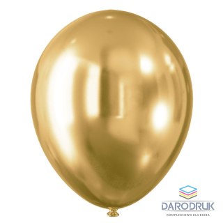 Arpex Balon gumowy efekt chromu złote (5 szt.) złoty 300mm Arpex (KB8726ZLO-2718)