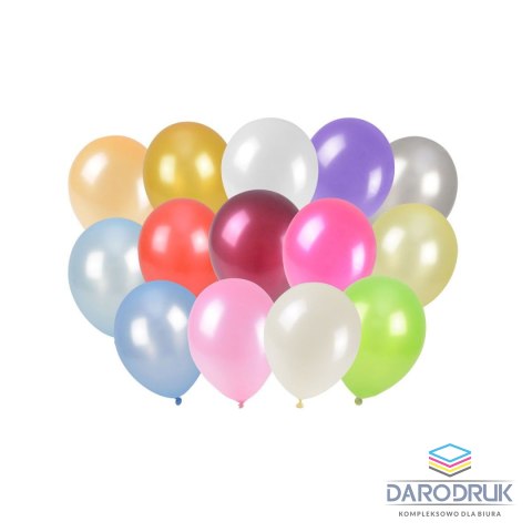 Arpex Balon gumowy metalizowany 12 szt mix 260mm 10cal Arpex (K2748)