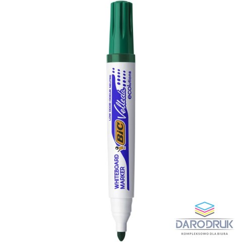 Bic Marker suchościeralny Velleda Ecolutions 1701 wkład zielony 1,5mm okrągła końcówka Bic (904940)