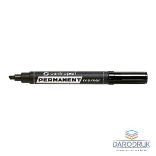 Centropen Marker permanentny 8576 wkład czarny 2,0-5,0mm ścięta końcówka Centropen (585760112)