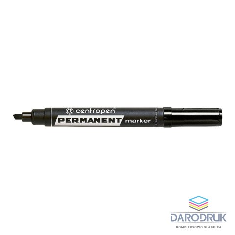 Centropen Marker permanentny 8576 wkład czarny 2,0-5,0mm ścięta końcówka Centropen (585760112)