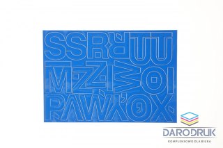 Farro Litery samoprzylepne niebieski Farro