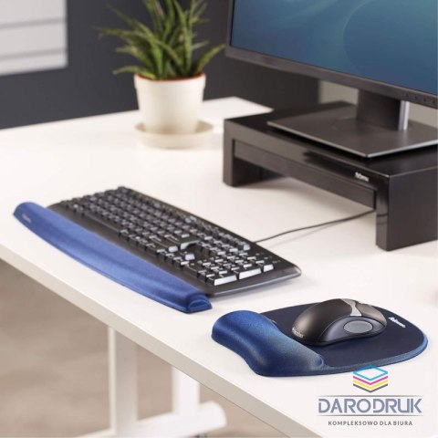 Fellowes Podkładka pod mysz Memory Foam granatowa niebieska Fellowes (9172801)