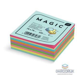 Interdruk Notes samoprzylepny (karteczki) mix 225k [mm:] 75x75 Interdruk (IKARSAM225MC)